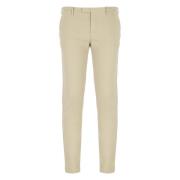 Beige Skinny Fit Katoenen Broek PT Torino , Beige , Heren