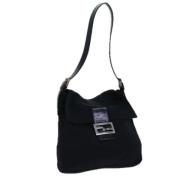 Pre-owned Nylon shoulder-bags Fendi Vintage , Black , Dames