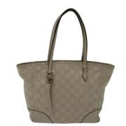 Pre-owned Canvas totes Gucci Vintage , Gray , Dames