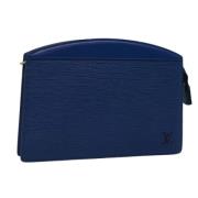 Pre-owned Leather pouches Louis Vuitton Vintage , Blue , Dames
