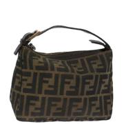 Pre-owned Canvas handbags Fendi Vintage , Brown , Dames