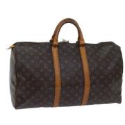 Pre-owned Canvas handbags Louis Vuitton Vintage , Brown , Dames