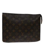 Pre-owned Canvas pouches Louis Vuitton Vintage , Brown , Dames