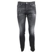 Jeans met Artistiek Ontwerp Dsquared2 , Gray , Heren