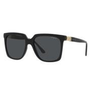 Zwarte vierkante zonnebril met verlopende glazen Vogue , Black , Dames