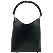 Pre-owned Leather gucci-bags Gucci Vintage , Black , Dames