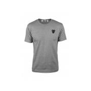 Grijze Katoenen Hart Logo T-Shirt Comme des Garçons , Gray , Heren