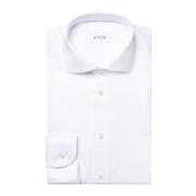 Wit Zakelijk Overhemd Slim Fit Eton , White , Heren