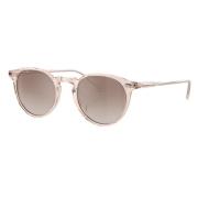 Vintage Ronde Zonnebril N.02 Sun Oliver Peoples , Pink , Dames