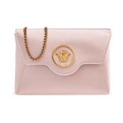 Satijnen schoudertas Versace , Pink , Dames