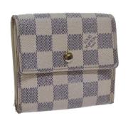 Pre-owned Canvas wallets Louis Vuitton Vintage , White , Dames