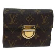 Pre-owned Canvas wallets Louis Vuitton Vintage , Brown , Dames