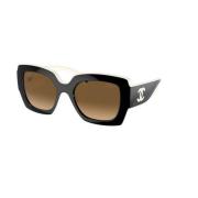 Gepolariseerde bruine gradient zonnebril Chanel , Black , Unisex