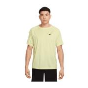 Korte Mouwen T-shirt voor Actief Dragen Nike , Green , Heren