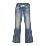 Straight Jeans Diesel , Blue , Dames