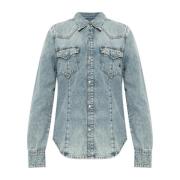 Denim overhemd De-Waves Diesel , Blue , Dames