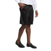 Zwarte Casual Shorts, Verhoog Je Look Paolo Pecora , Black , Heren