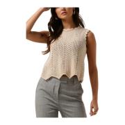 Carymd Top voor Dames Modström , Beige , Dames