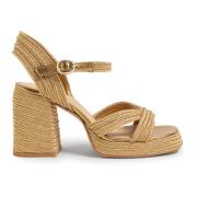 Valle/142 10 cm Sandalen Castañer , Yellow , Dames