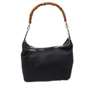 Pre-owned Leather handbags Gucci Vintage , Black , Dames