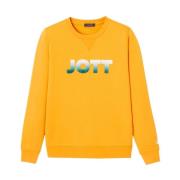 Organische Katoen Logo Sweater - Geel Jott , Yellow , Dames