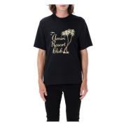 Zwarte Resort Club T-shirt met glitter Amiri , Black , Heren