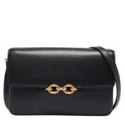 Pre-owned Leather shoulder-bags Yves Saint Laurent Vintage , Black , D...