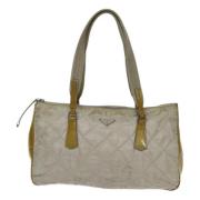 Pre-owned Canvas prada-bags Prada Vintage , Beige , Dames