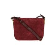Pre-owned Suede crossbody-bags Yves Saint Laurent Vintage , Red , Dame...