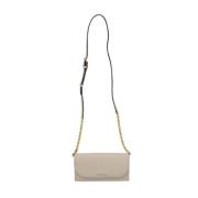 Pre-owned Leather crossbody-bags Burberry Vintage , Beige , Dames