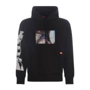 Comfortabele Sweatshirt voor dagelijks gebruik Diesel , Black , Heren