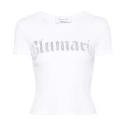 Stijlvolle Dames T-shirts Polos Blumarine , White , Dames