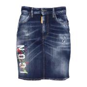 Denim Skirts Dsquared2 , Blue , Dames