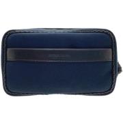 Pre-owned Canvas clutches Bottega Veneta Vintage , Blue , Unisex