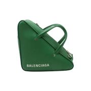 Pre-owned Leather handbags Balenciaga Vintage , Green , Dames