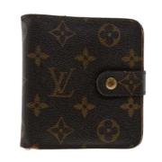 Pre-owned Canvas wallets Louis Vuitton Vintage , Brown , Dames