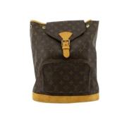 Pre-owned Canvas backpacks Louis Vuitton Vintage , Brown , Unisex