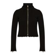 Katoenen Cardigan MM6 Maison Margiela , Black , Dames