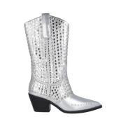 Metallic Studded Boot Noa Harmon , Gray , Dames