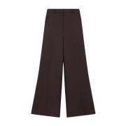 Flared Wool Trousers Stella McCartney , Brown , Dames