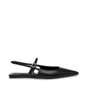 Puntige Neus Krysten Zwarte Lage Schoen Steve Madden , Black , Dames