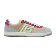 Zwaan trainers in kalfsleer en suède Balmain , Multicolor , Dames