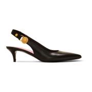 Eva kitten slingbacks in kalfsleer Balmain , Black , Dames