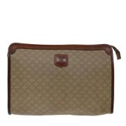 Pre-owned Canvas clutches Celine Vintage , Beige , Dames