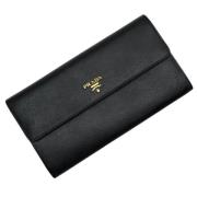 Pre-owned Leather clutches Prada Vintage , Black , Dames