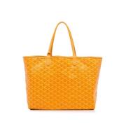 Pre-owned Leather totes Goyard Vintage , Yellow , Dames