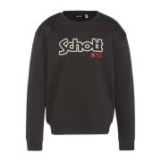 Iconische Fleece Sweater - Grijs Schott NYC , Gray , Heren