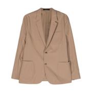 Zand Katoenen Deconstructed Jas PS By Paul Smith , Brown , Heren