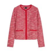 Koraalrood Blazer Jas Set Pennyblack , Red , Dames