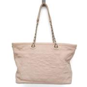 Pre-owned Leather totes Chanel Vintage , Pink , Dames